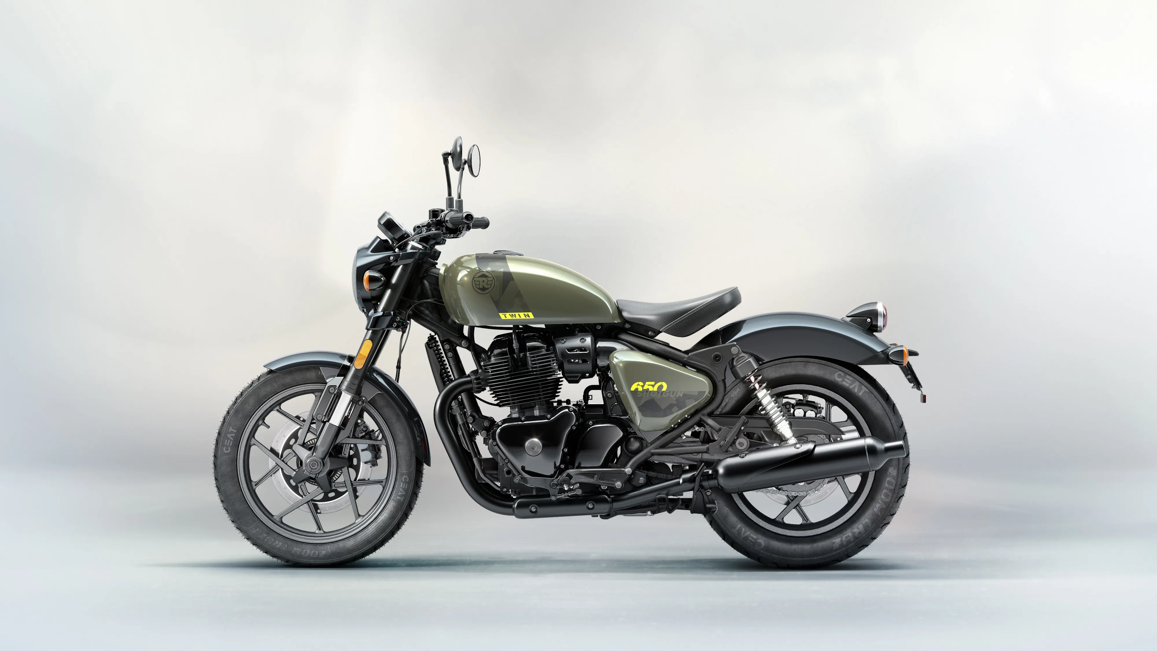 Мотоцикл Royal Enfield Shotgun 650 Drill Green от мотосалона Мото-Тайм