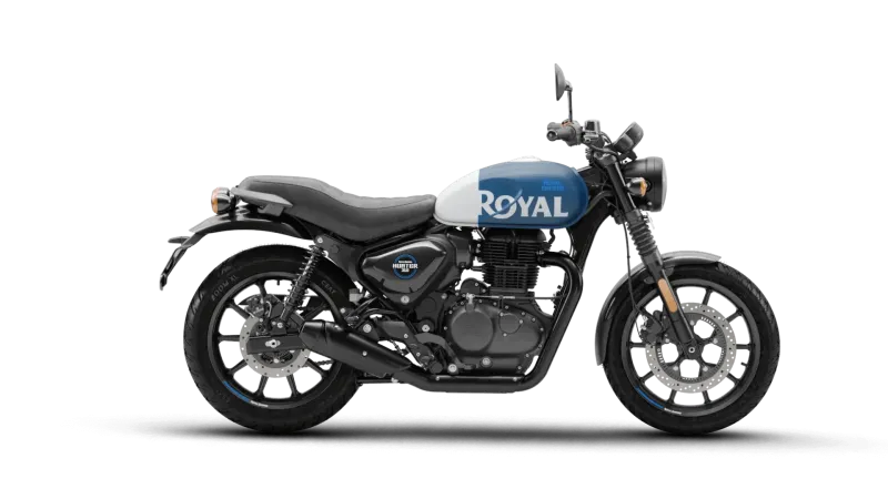 Мотоцикл Royal Enfield Hunter 350 Rebel blue от мотосалона Мото-Тайм