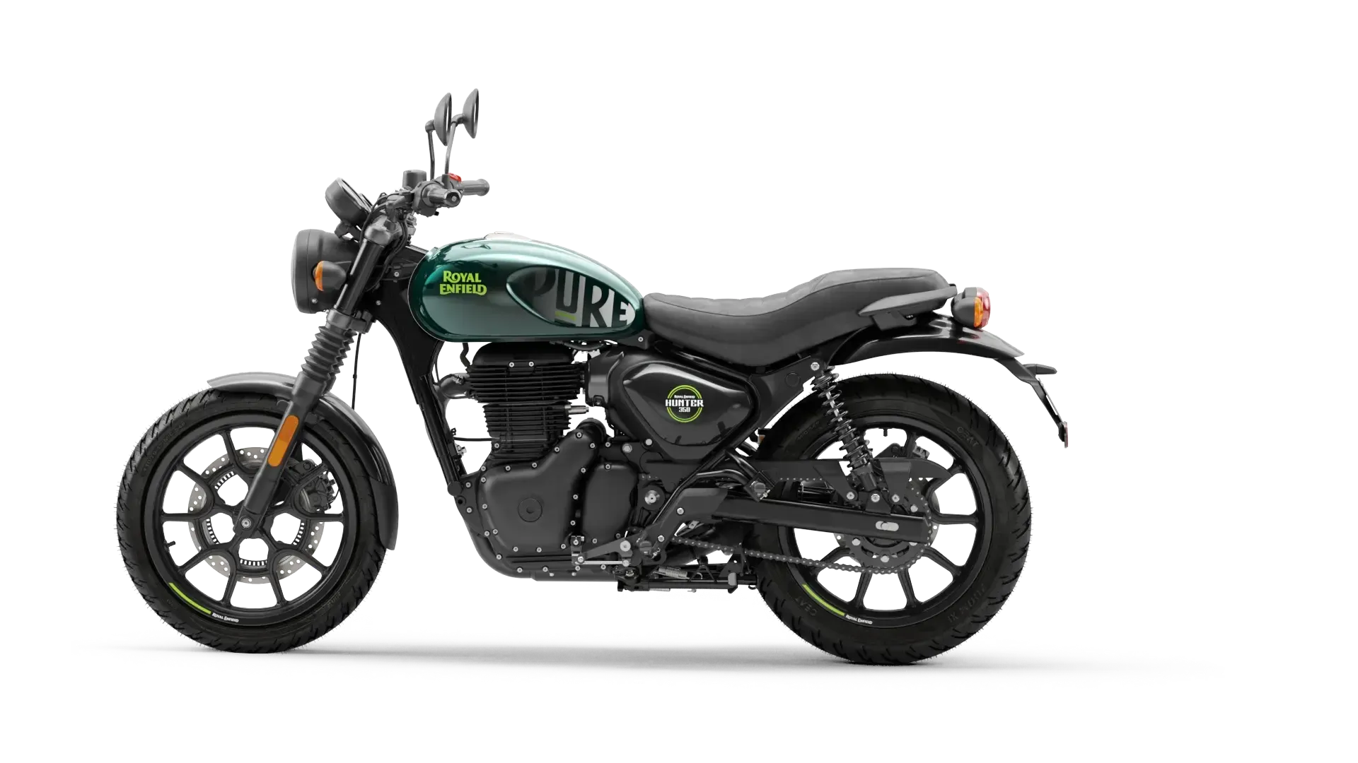 Мотоцикл Royal Enfield Hunter 350 Dapper Green от мотосалона Мото-Тайм