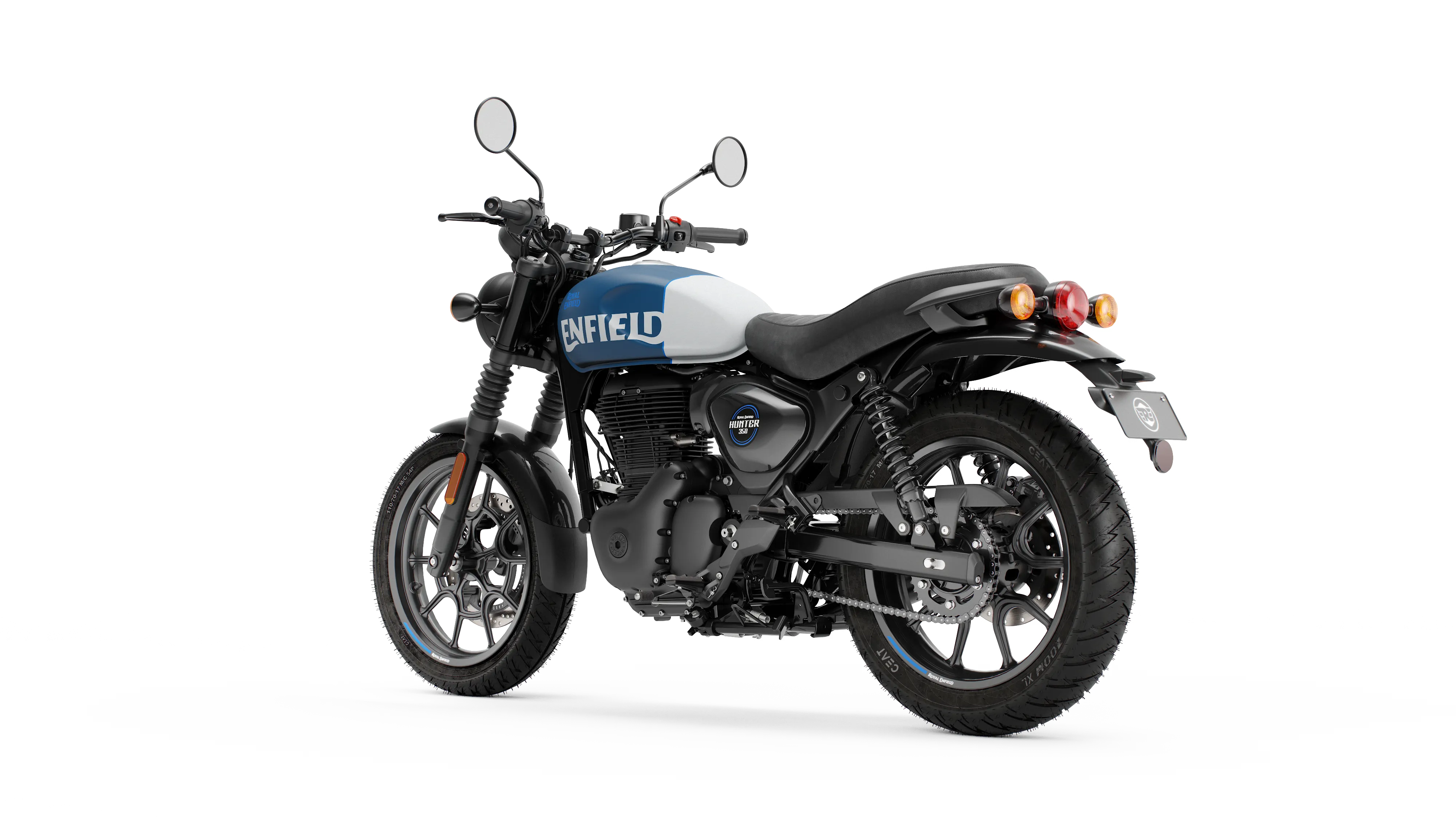 Мотоцикл Royal Enfield Hunter 350 Rebel blue от мотосалона Мото-Тайм