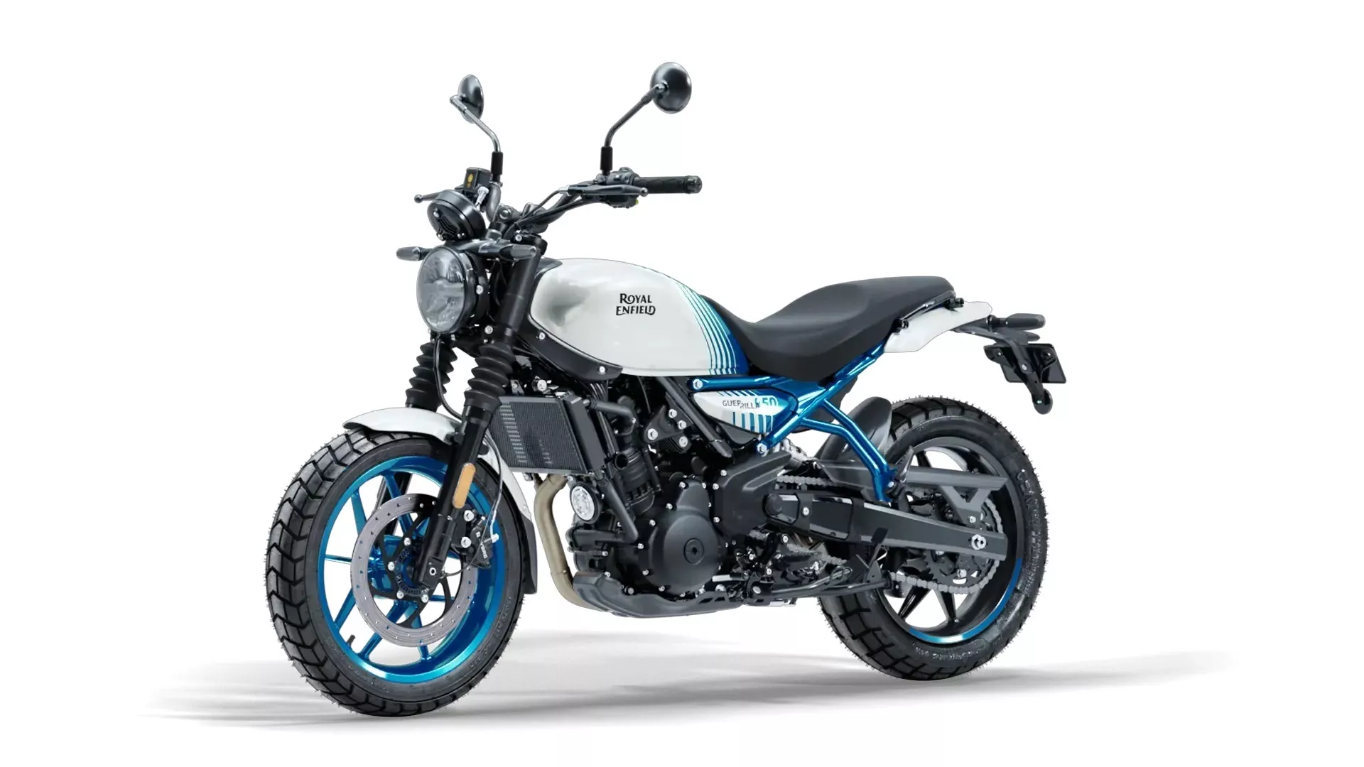 Мотоцикл Royal Enfield Guerrilla 450 Brava Blue (Premium / TFT) от мотосалона Мото-Тайм
