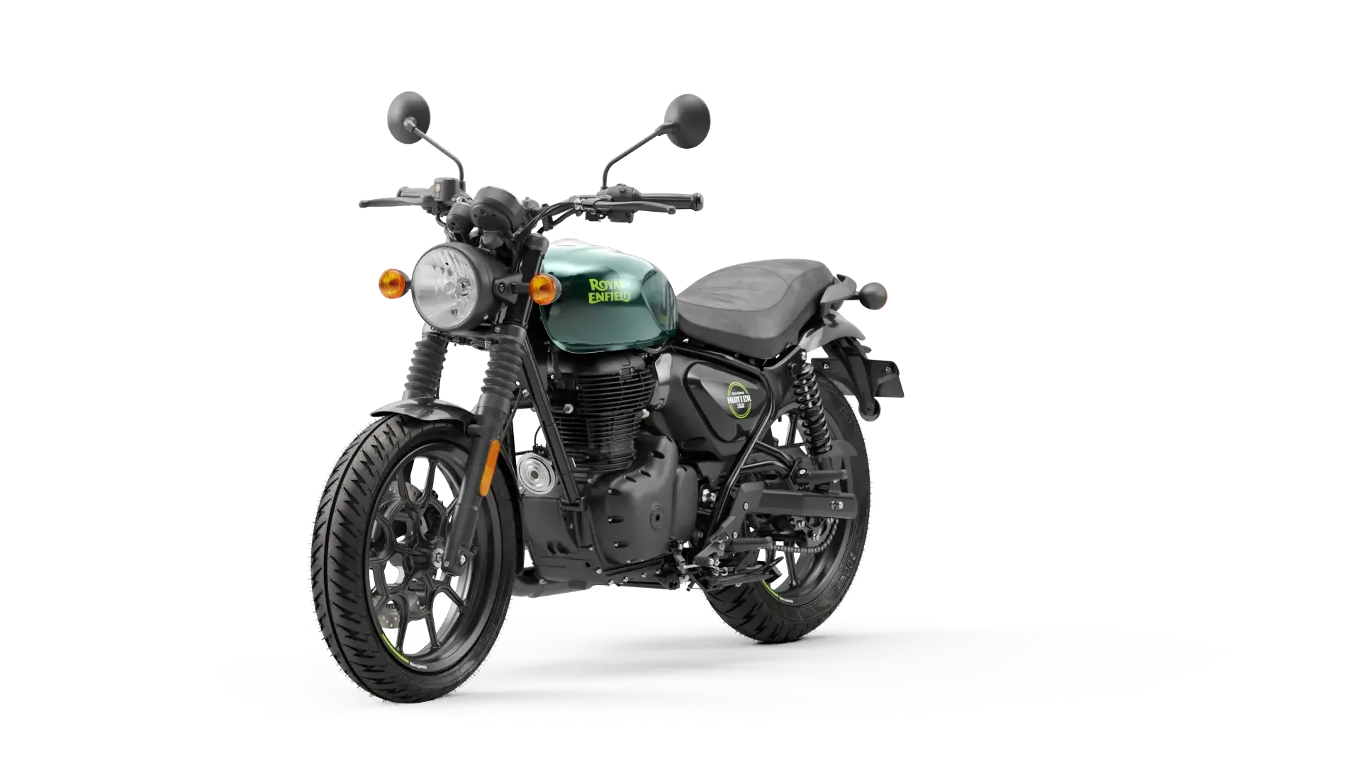 Мотоцикл Royal Enfield Hunter 350 Dapper Green от мотосалона Мото-Тайм