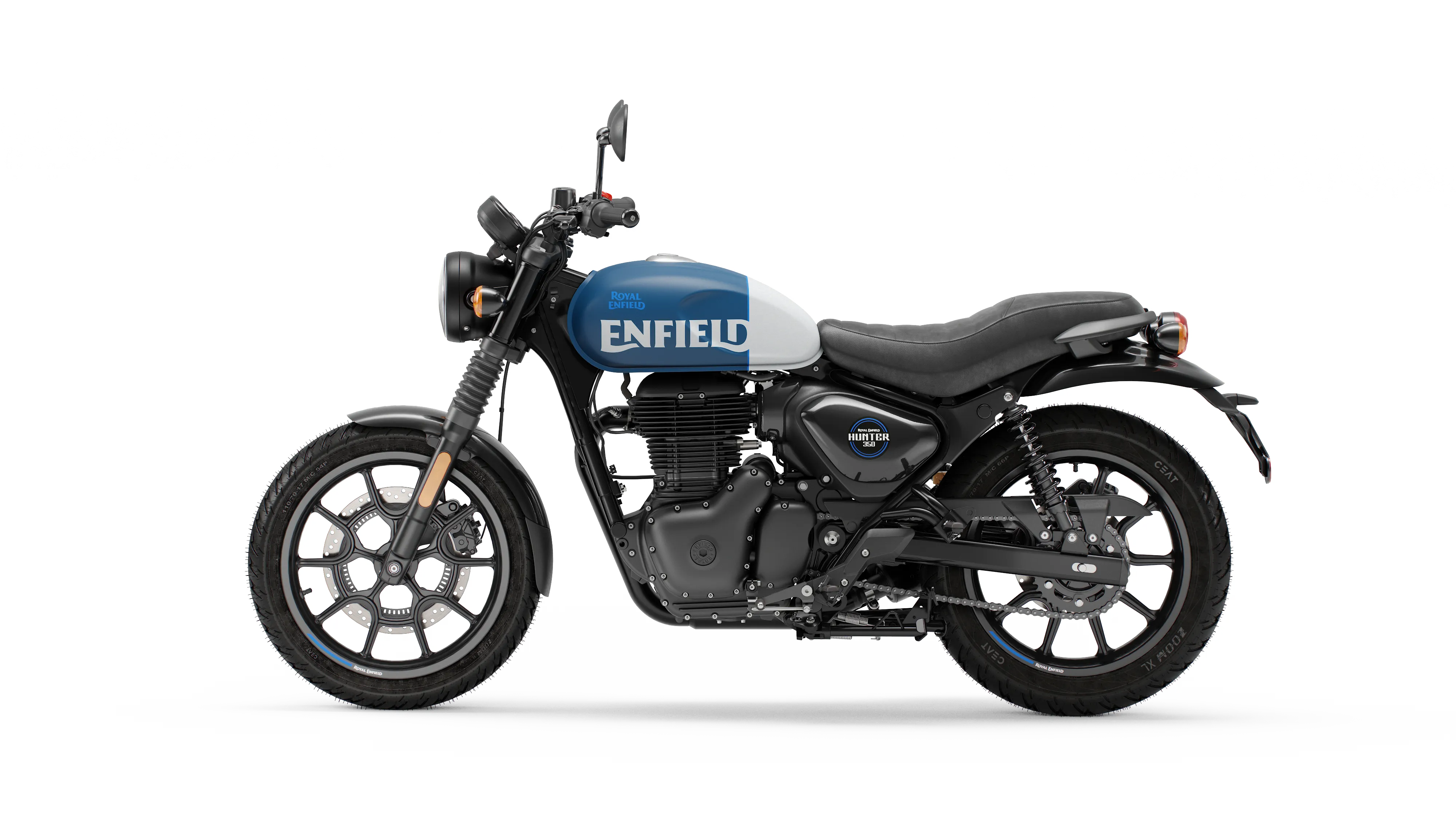 Мотоцикл Royal Enfield Hunter 350 Rebel blue от мотосалона Мото-Тайм