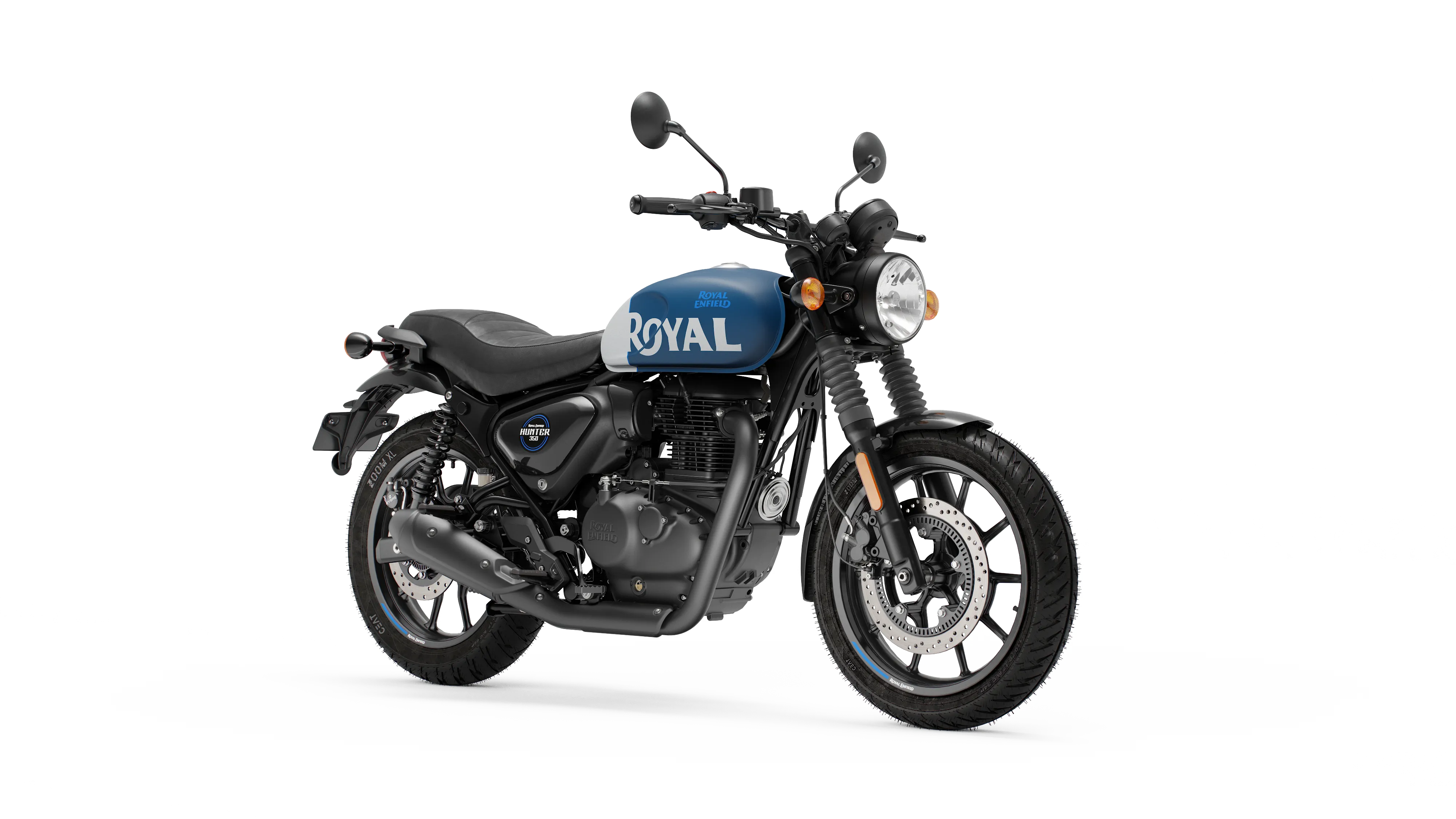Мотоцикл Royal Enfield Hunter 350 Rebel blue от мотосалона Мото-Тайм
