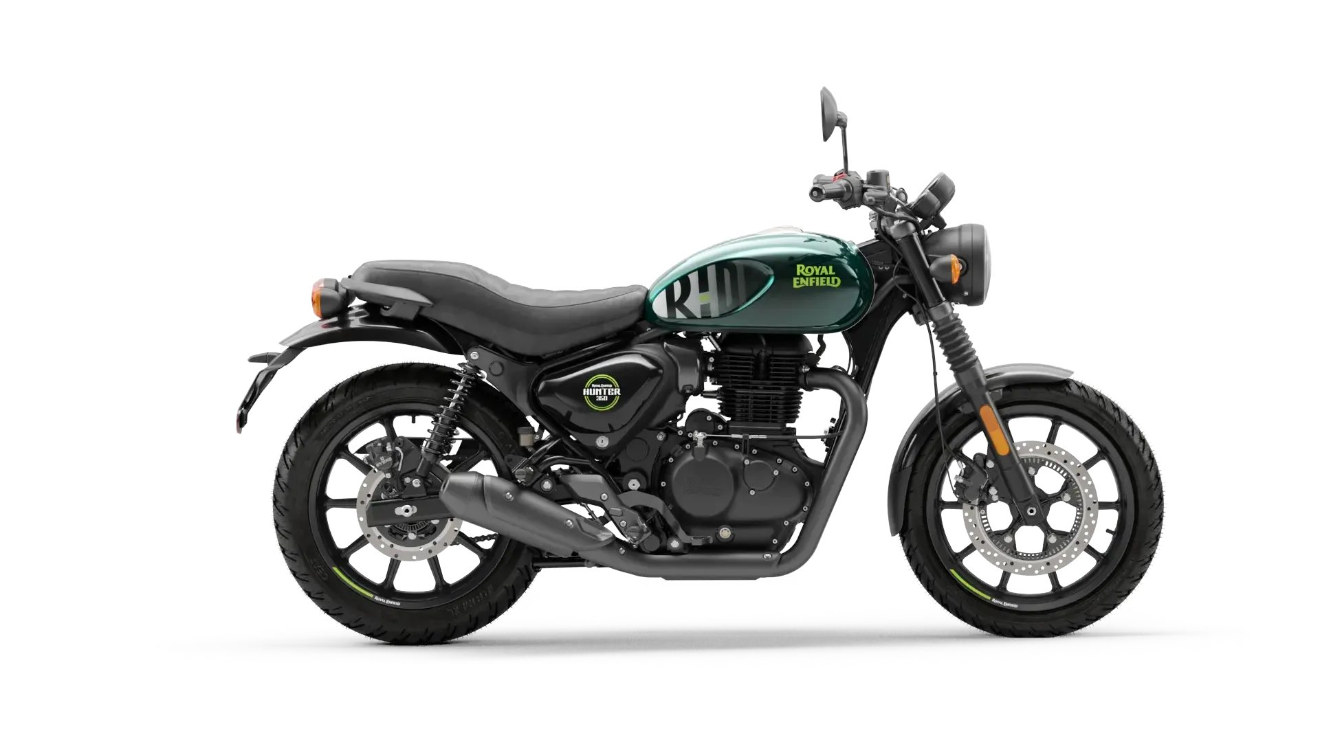 Мотоцикл Royal Enfield Hunter 350 Dapper Green от мотосалона Мото-Тайм
